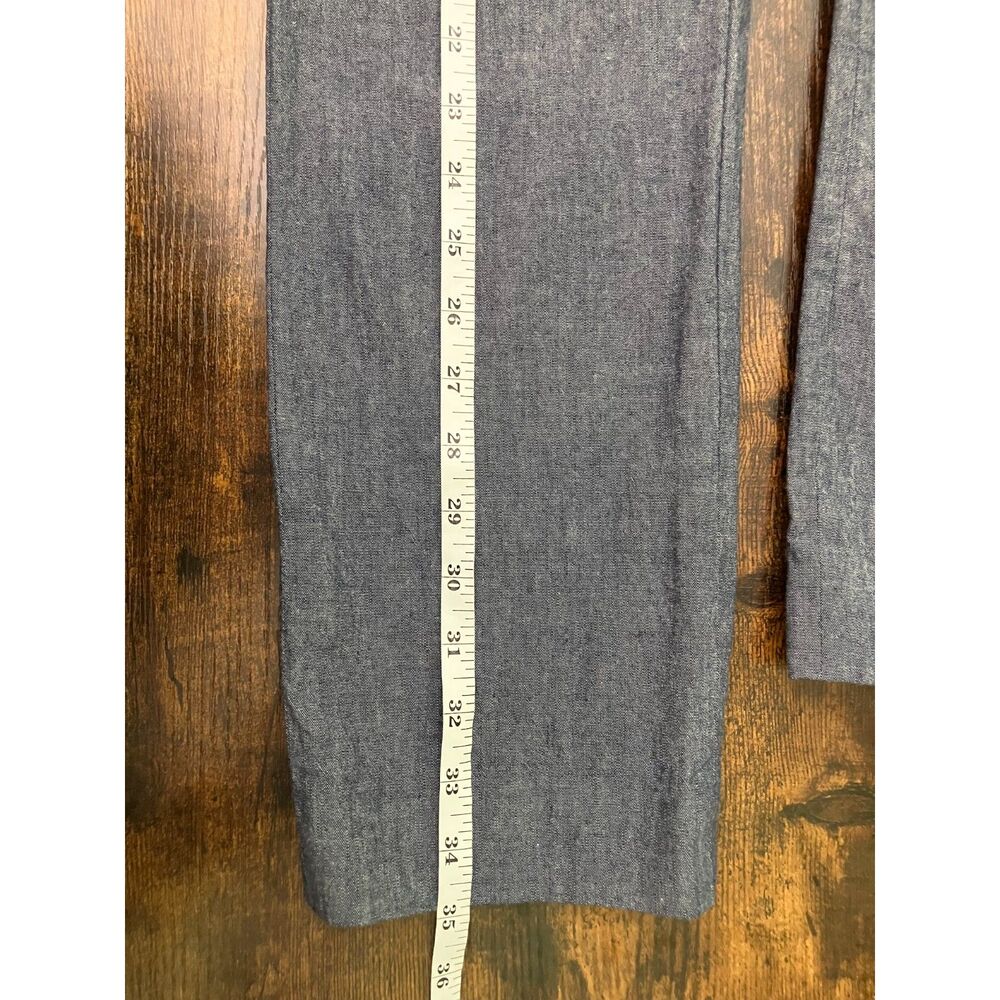 J. Crew ruffle detail chambray ankle pants - Picture 11 of 11